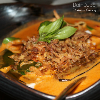 Red Prawn Curry at Soi Dusit Hotel