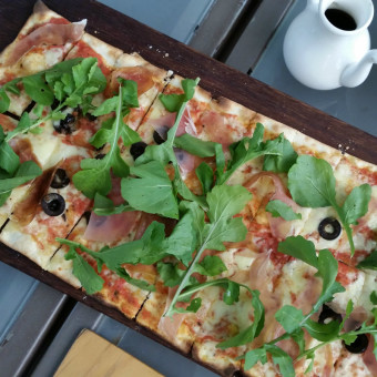 Visit Nairobi Ham and Rocket pizza zen garden