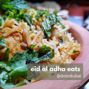 Eid al Adha eats biriyani
