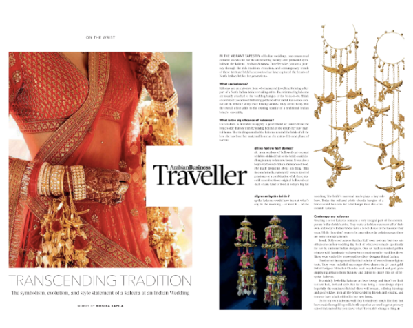 Kaleeras- Arabian Business Traveller Monica Kapila